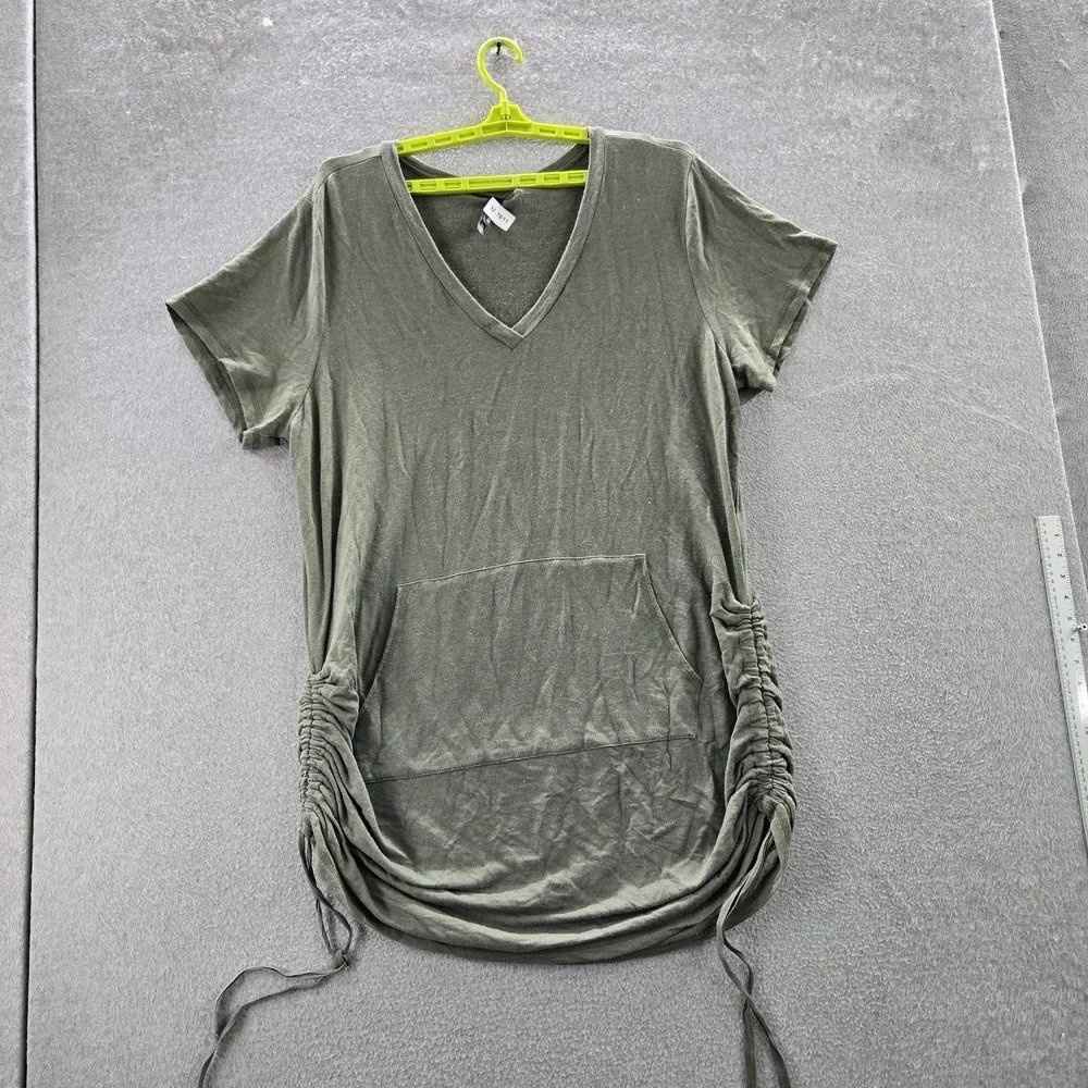Torrid Women Sleepwear 3 Green Pajama‎ Top Drawstring Pocket Short Sleeve